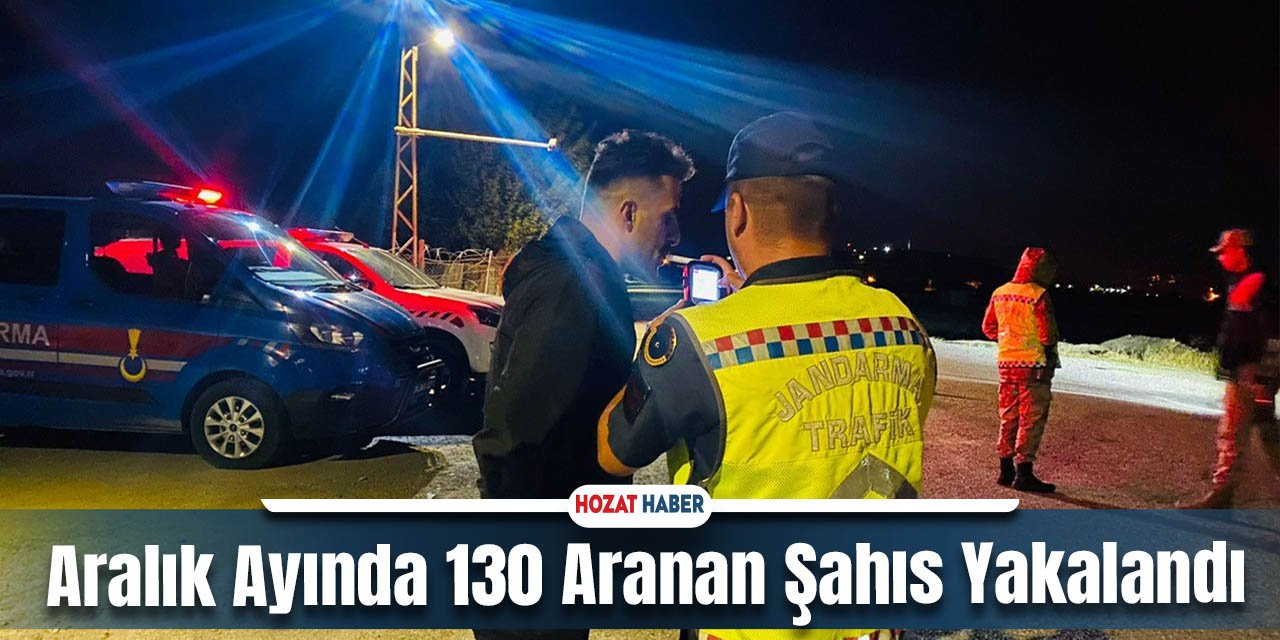 Erzincan Jandarma'sından Büyük Başarı: Aralık Ayında 130 Kişi Yakalandı