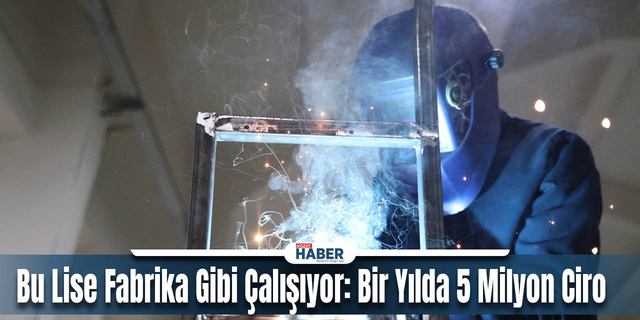 Bu Lise Fabrika Gibi Çalışıyor: Bir Yılda 5 Milyon Ciro