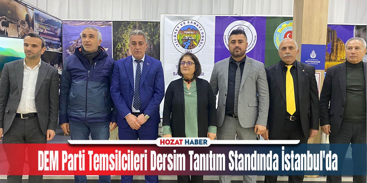 DEM Parti Temsilcileri Dersim Tanıtım Standında İstanbul'da