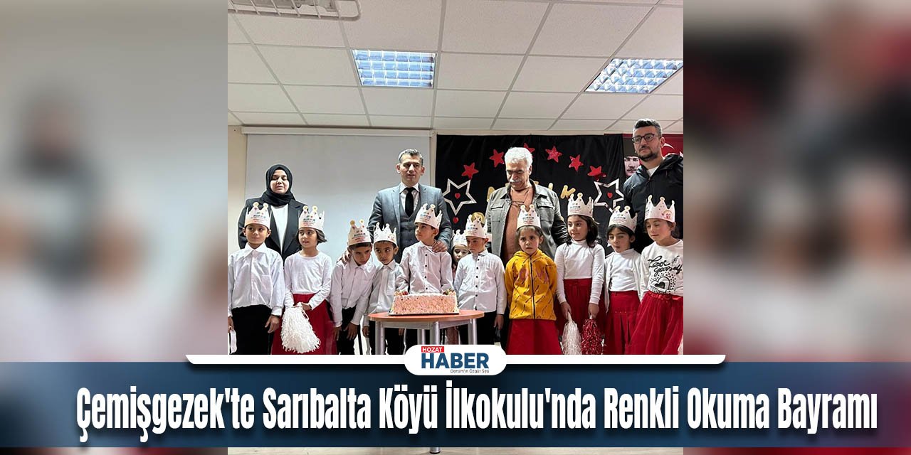Çemişgezek'te Sarıbalta Köyü İlkokulu'nda Renkli Okuma Bayramı