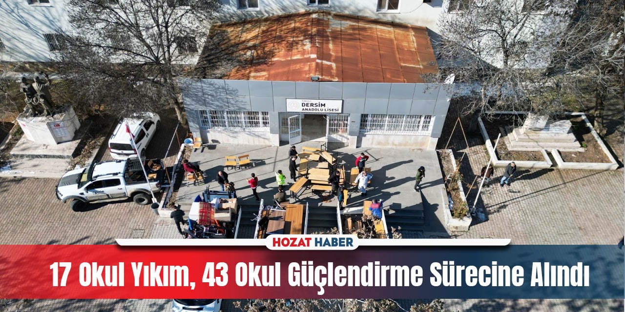 Tunceli'de Deprem Analizi: 17 Okul Yıkım, 43 Okul Güçlendirme Sürecine Alındı