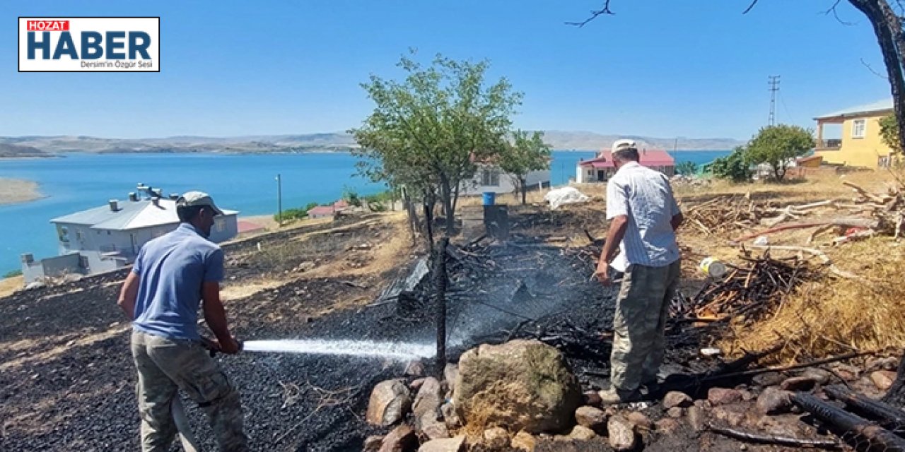 Tunceli’de otluk arazide çıkan yangın söndürüldü