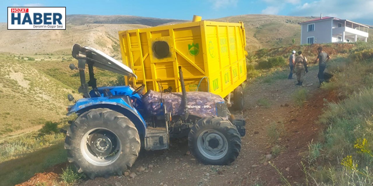 Erzincan’da traktör kazası: 1 ölü 1 yaralı