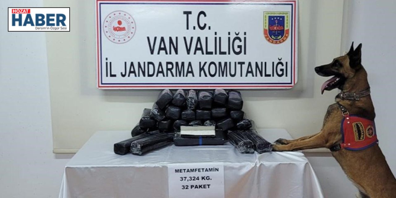 Van’da 37 kilo metamfetamin ele geçirildi