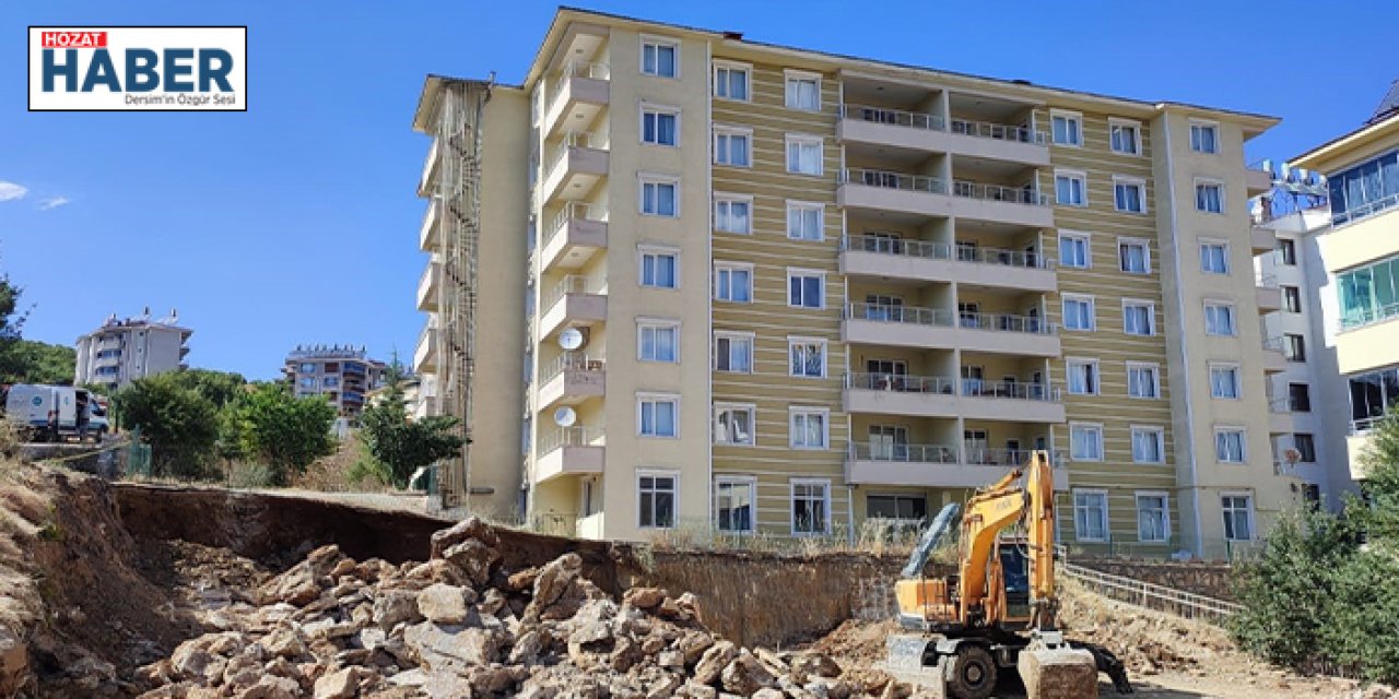 Tunceli’de doğal gaz borusu patlayınca  yurt ve civardaki binalar boşaltıldı