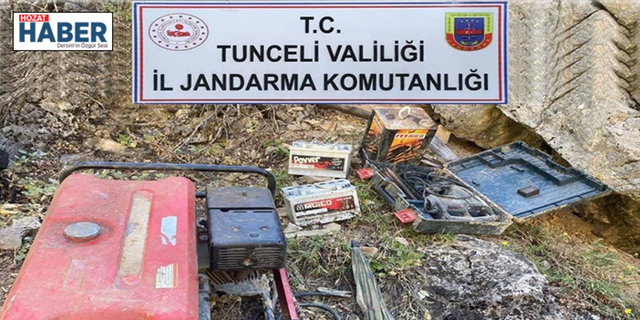 Tunceli’de 4 sığınakta çok sayıda mühimmat ele geçirildi