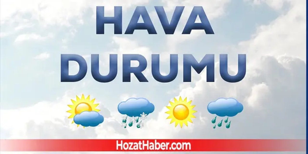 03 Ağustos 2023 Tunceli Hava Durumu