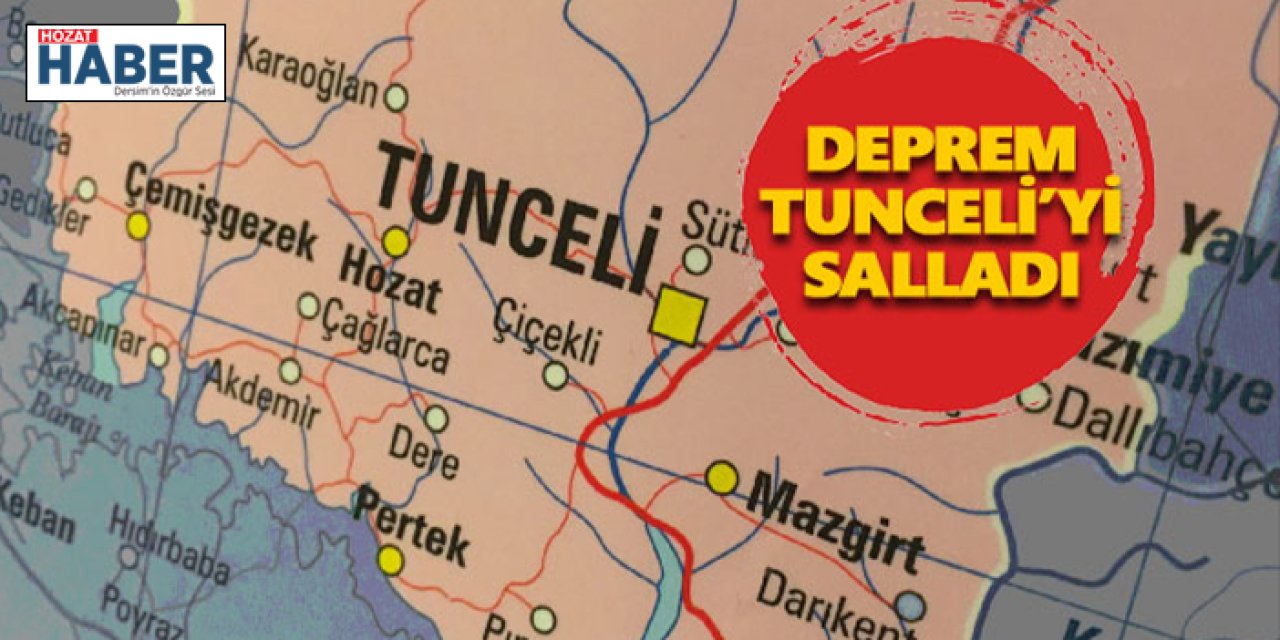 Malatya'daki deprem Tunceli'de hissedildi