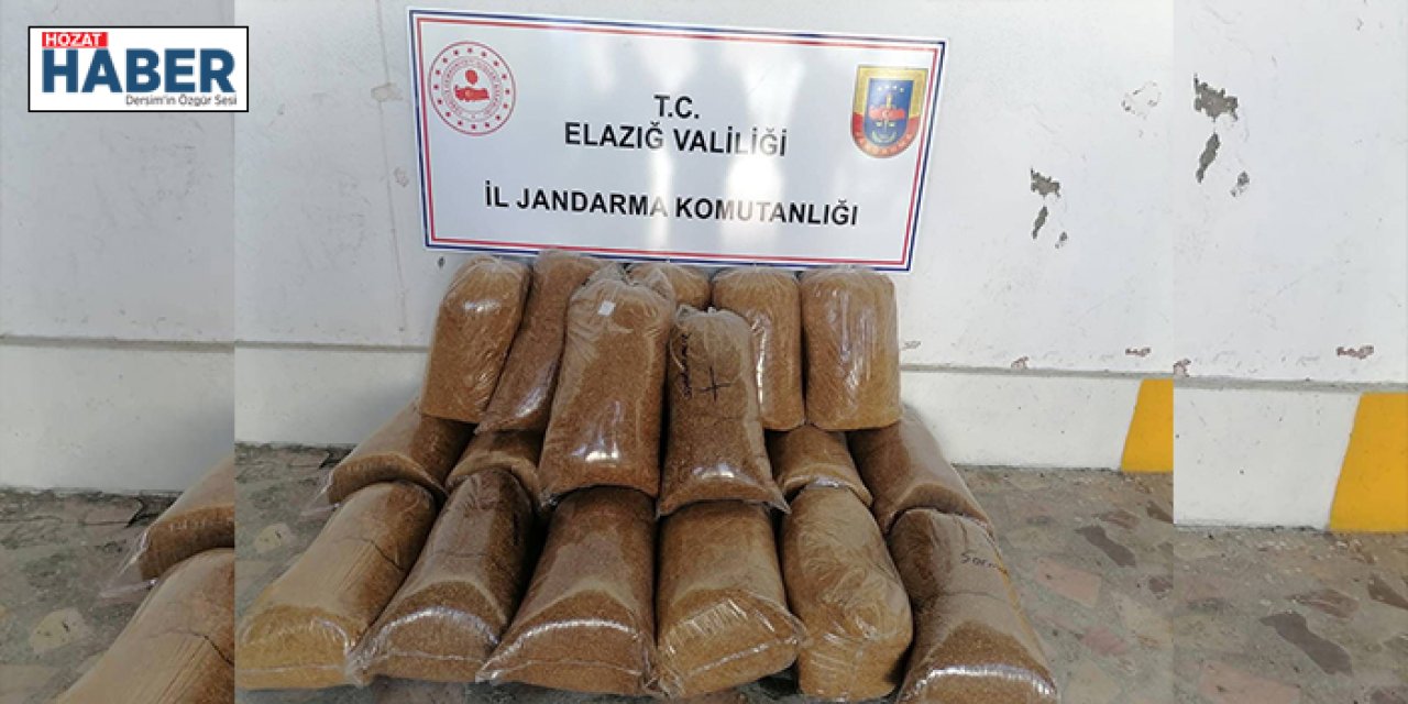 Elazığ'da Jandarma'dan 114 Kilo Kıyılmış Tütün Operasyonu!