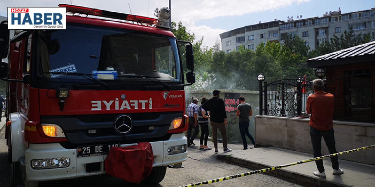 Erzurum’da trafo yangını