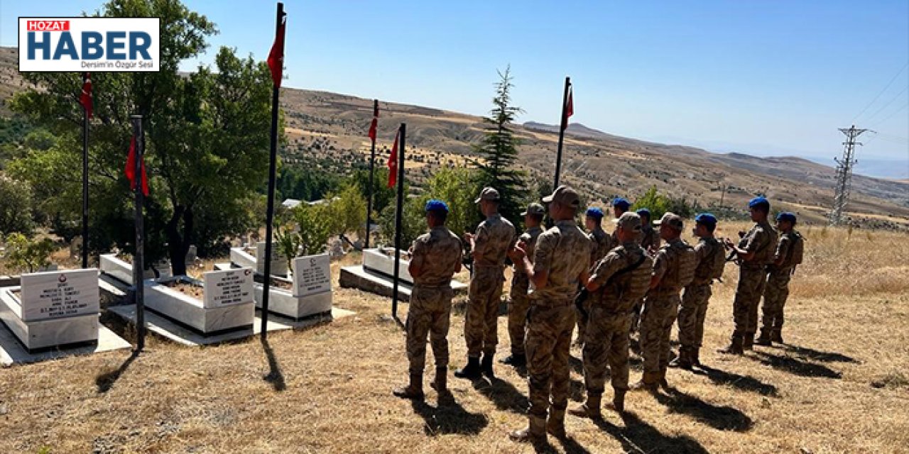 Güneybaşı şehitleri kabirleri başında anıldı