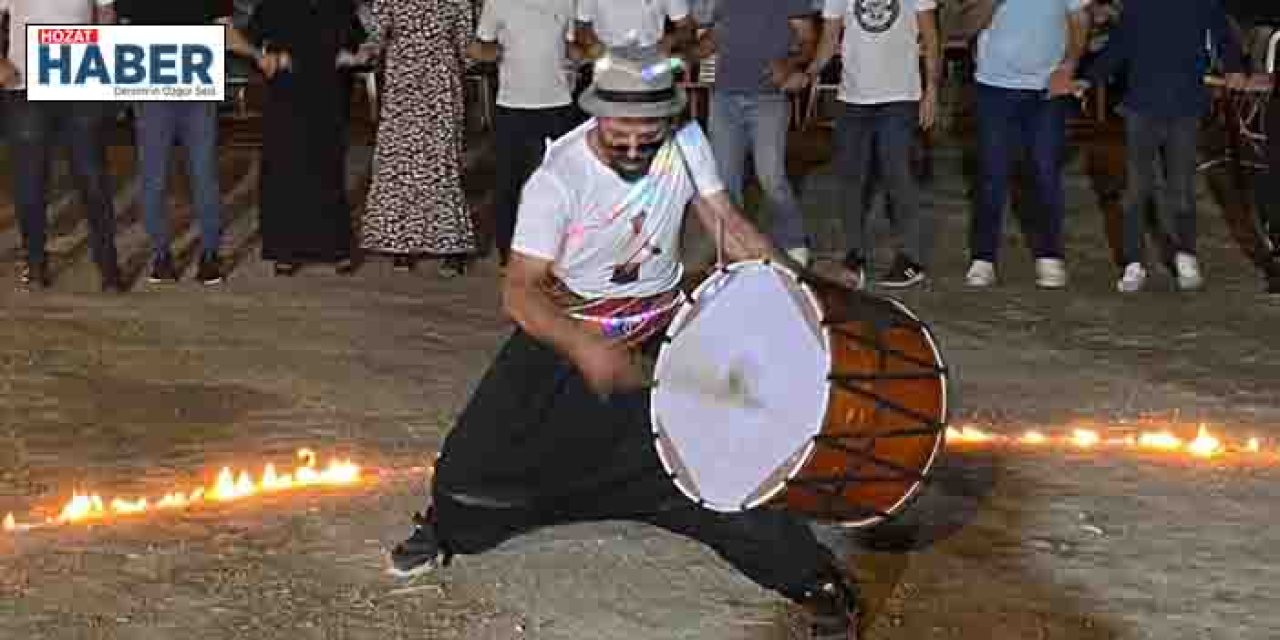 Elazığ’da Çılgın Davulcu Ateşli Şov Yaptı