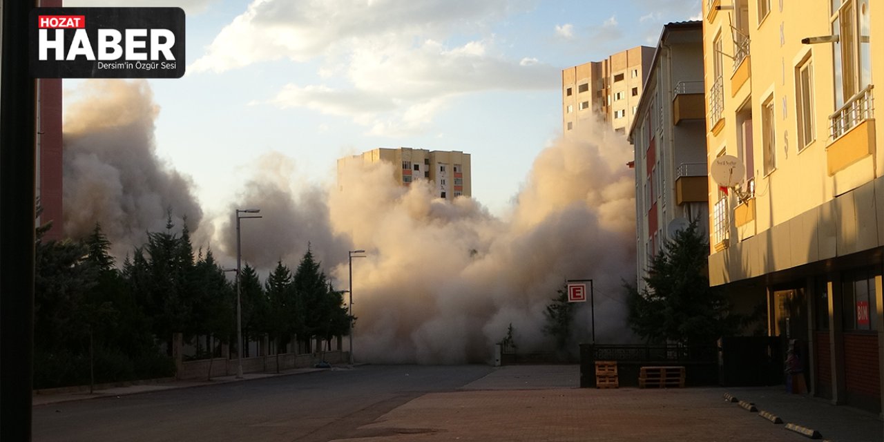 700 dairenin bulunduğu ’Yeşil Evler’de patlatıcıyla yıkımlar başladı