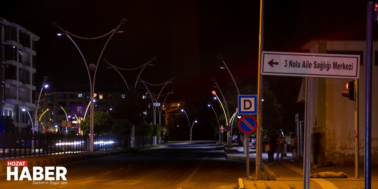 Tunceli'nin Merkez Caddesi Işıklandırma Sorunuyla Karanlıkta Kaldı!