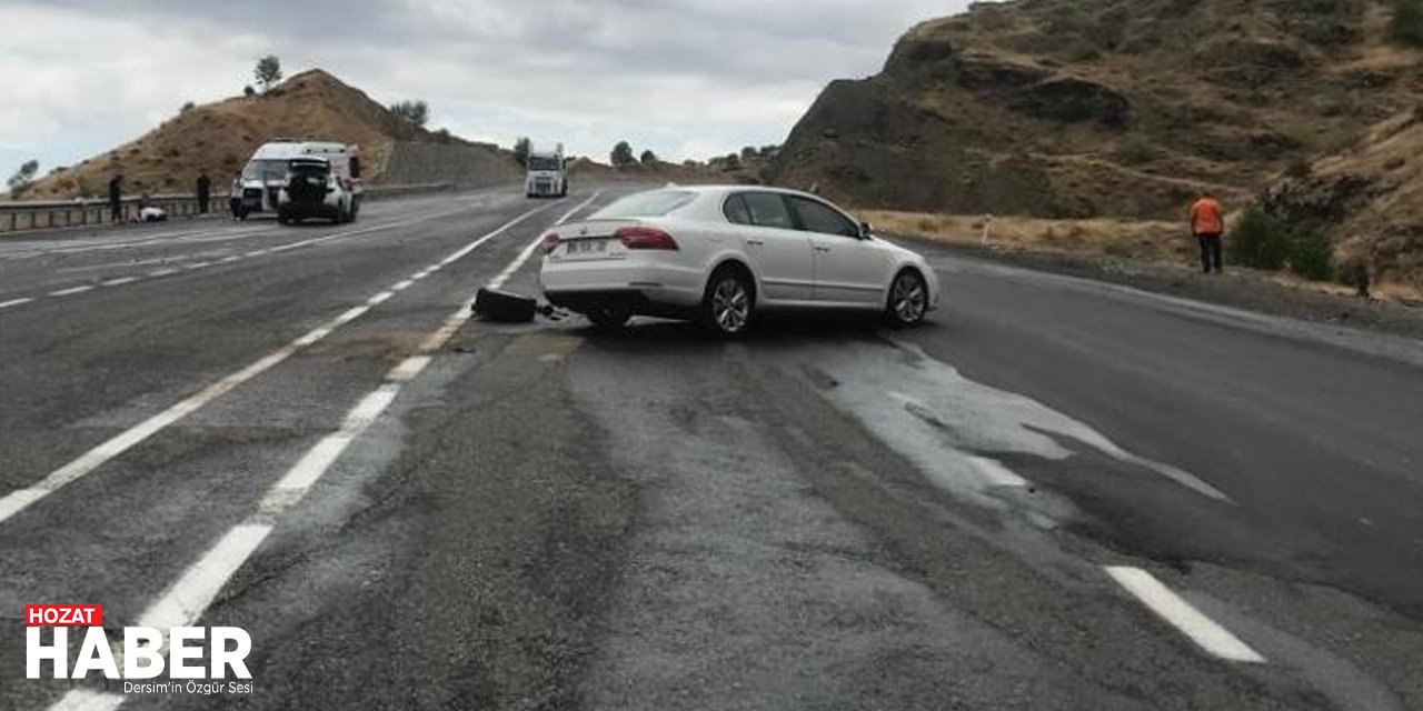 Bingöl-Diyarbakır Karayolunda Kafa Kafaya Kaza: 5 Yaralı