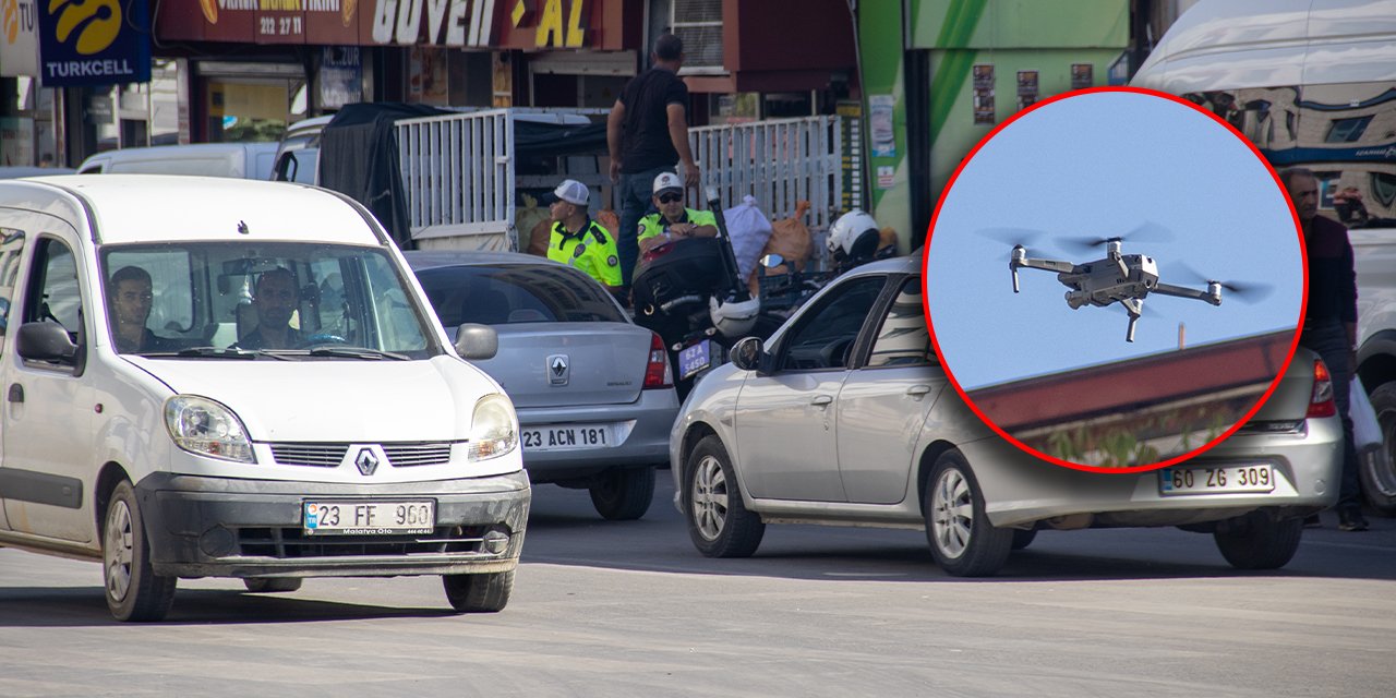 Tunceli Cumhuriyet Caddesi'nde Dron Destekli Trafik Denetimi!