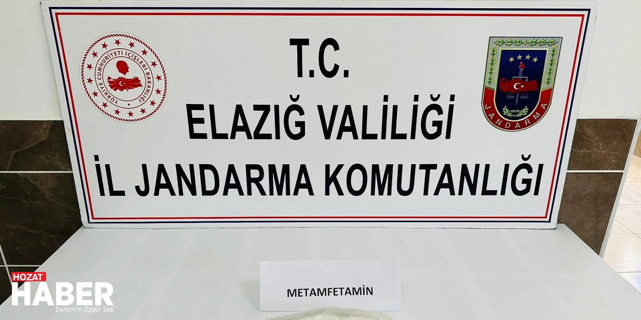 Elazığ'da Jandarma'dan Uyuşturucu Operasyonu: 100 Gram Metamfetamin Ele Geçirildi