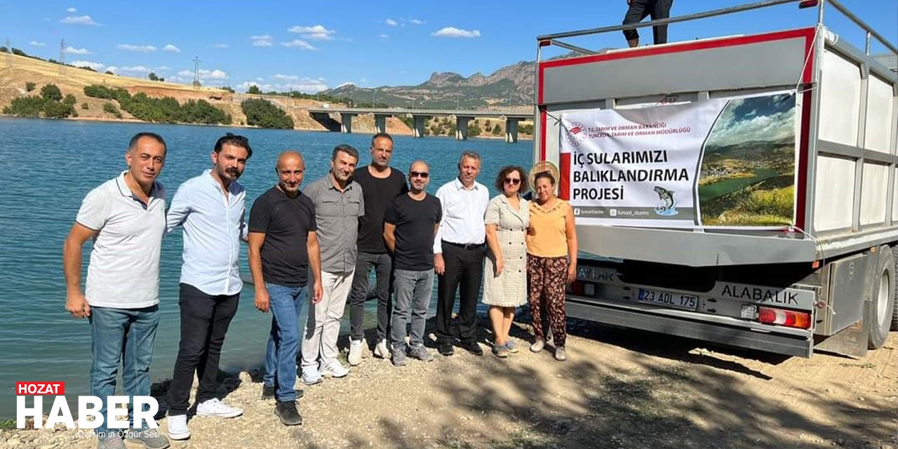 Tunceli'de Baraj ve Gölete 1.5 Milyon Sazan Yavrusu Salındı!