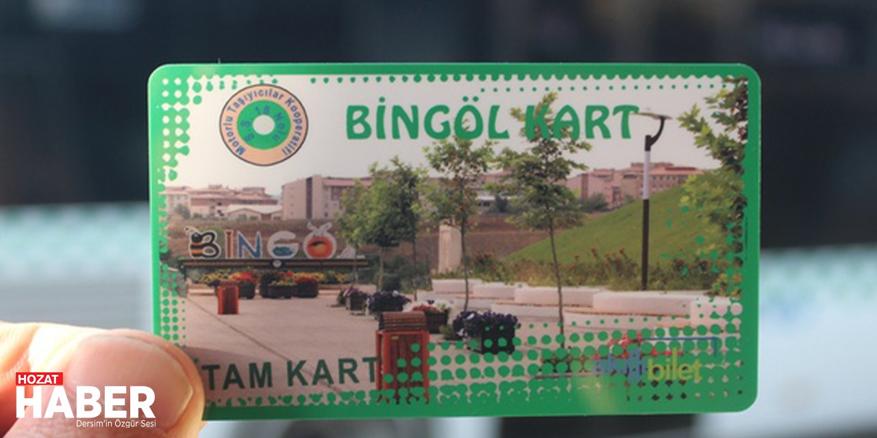Bingöl’de toplu taşımada kullanılan boş AKBİL kartı 50 lira oldu