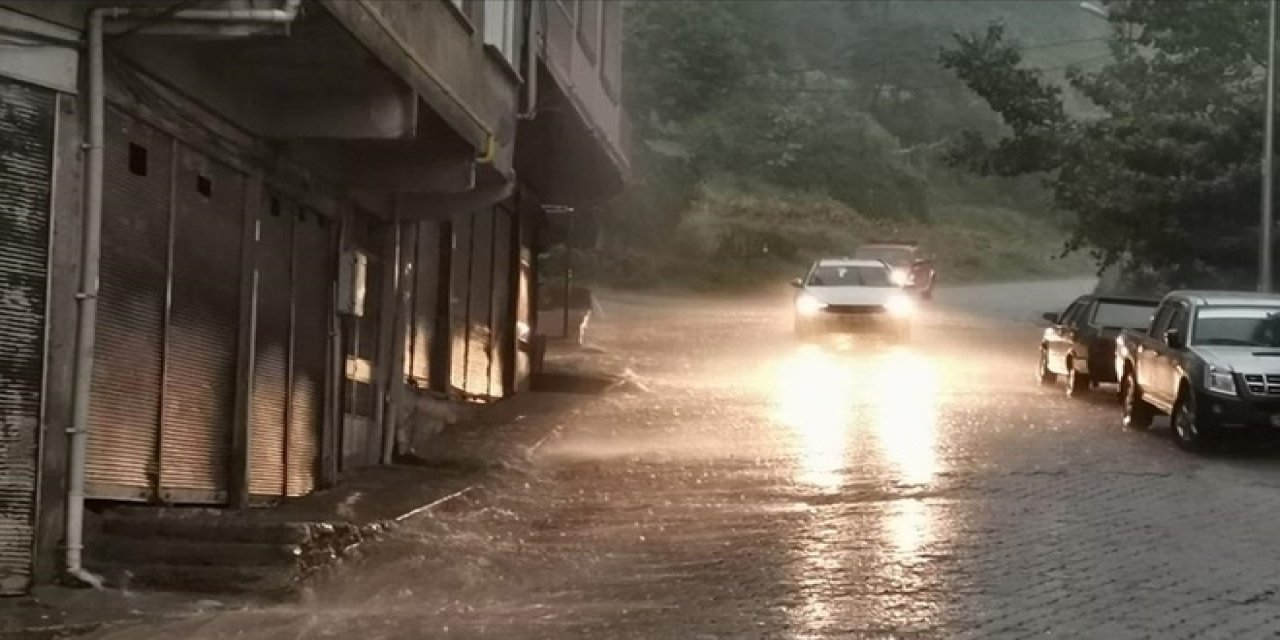 Trabzon'da şiddetli yağış