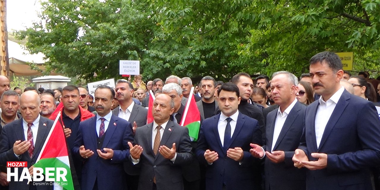 Dersim’de cemevinden İsrail’e protesto, Filistin’e destek