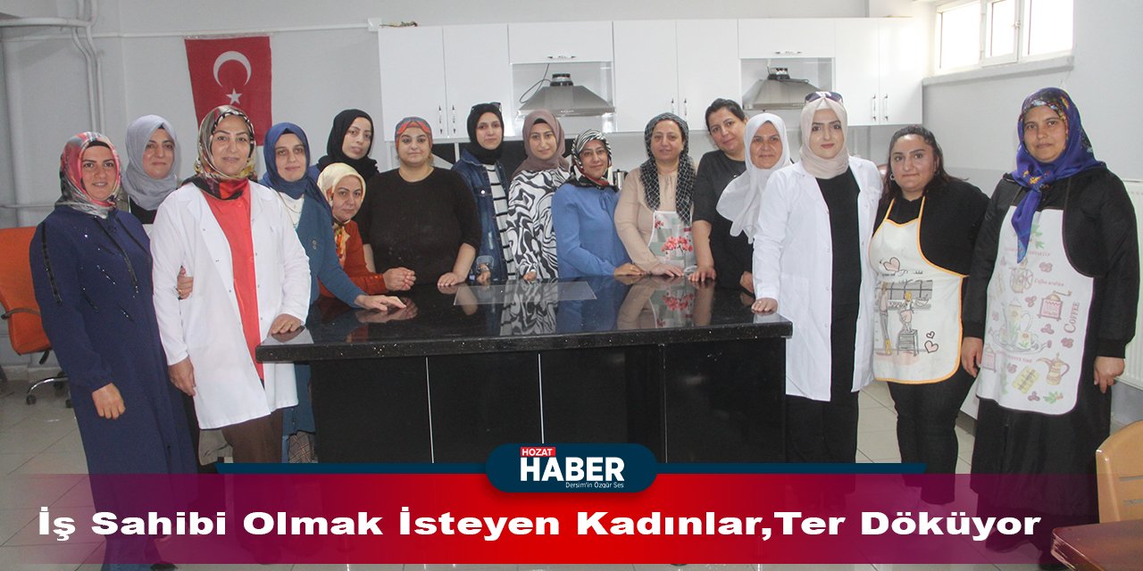 İş sahibi olmak isteyen kadınlar, aşçılık kursunda ter döküyor