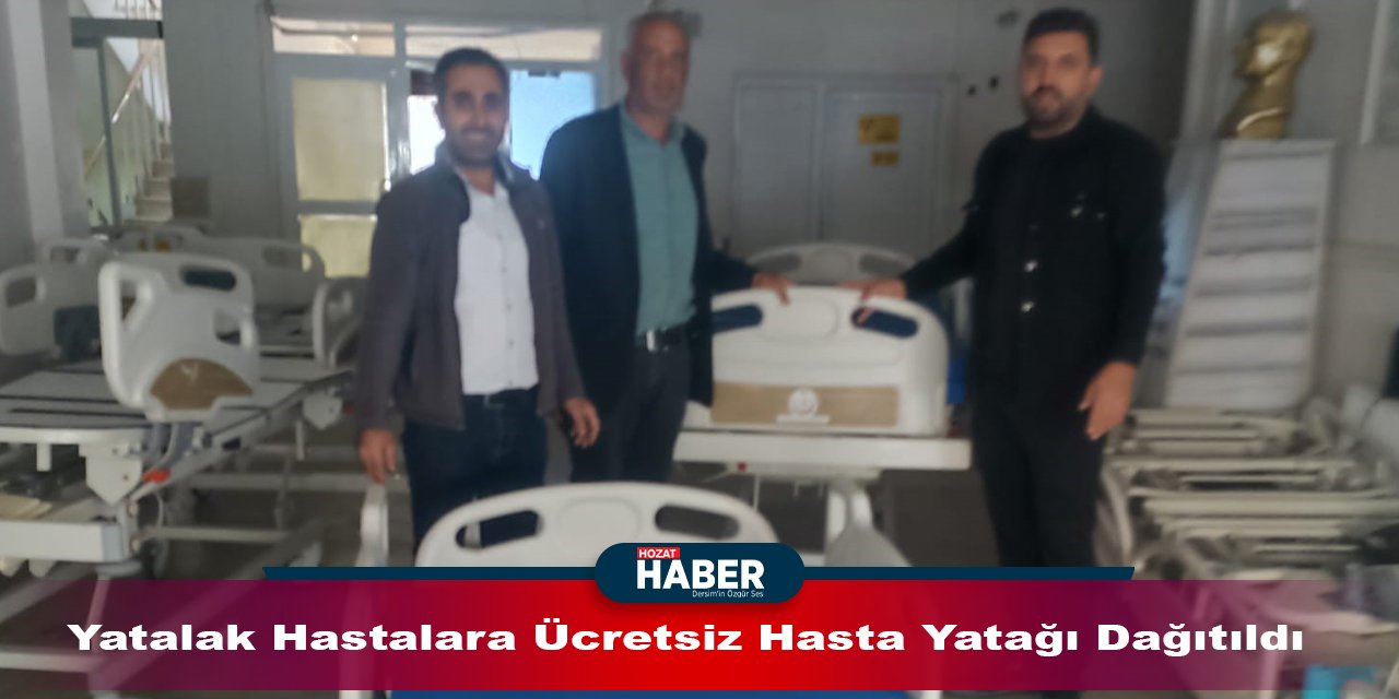 yatalak hastalara ücretsiz hasta yatağı dağıtıldı