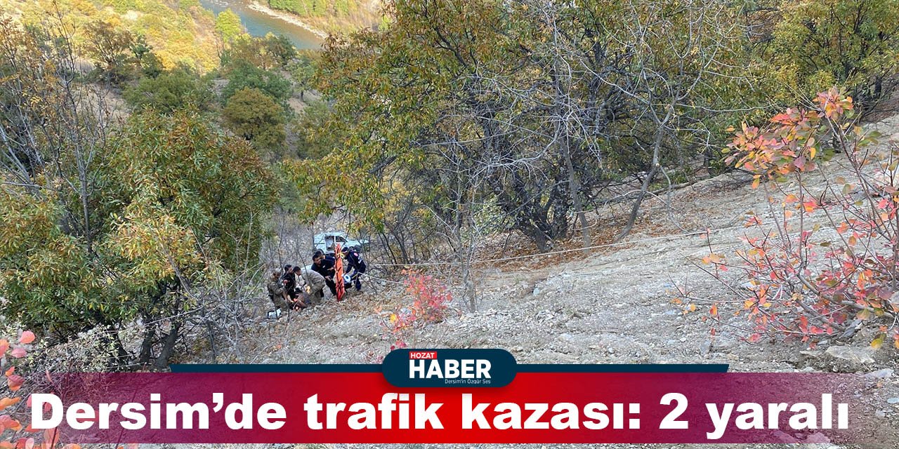 Dersim'de Trafik Kazası: 2 Yaralı