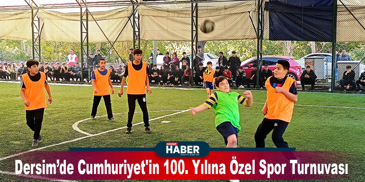 Tunceli Çemişgezek'te Cumhuriyet'in 100. Yılına Özel Spor Turnuvası