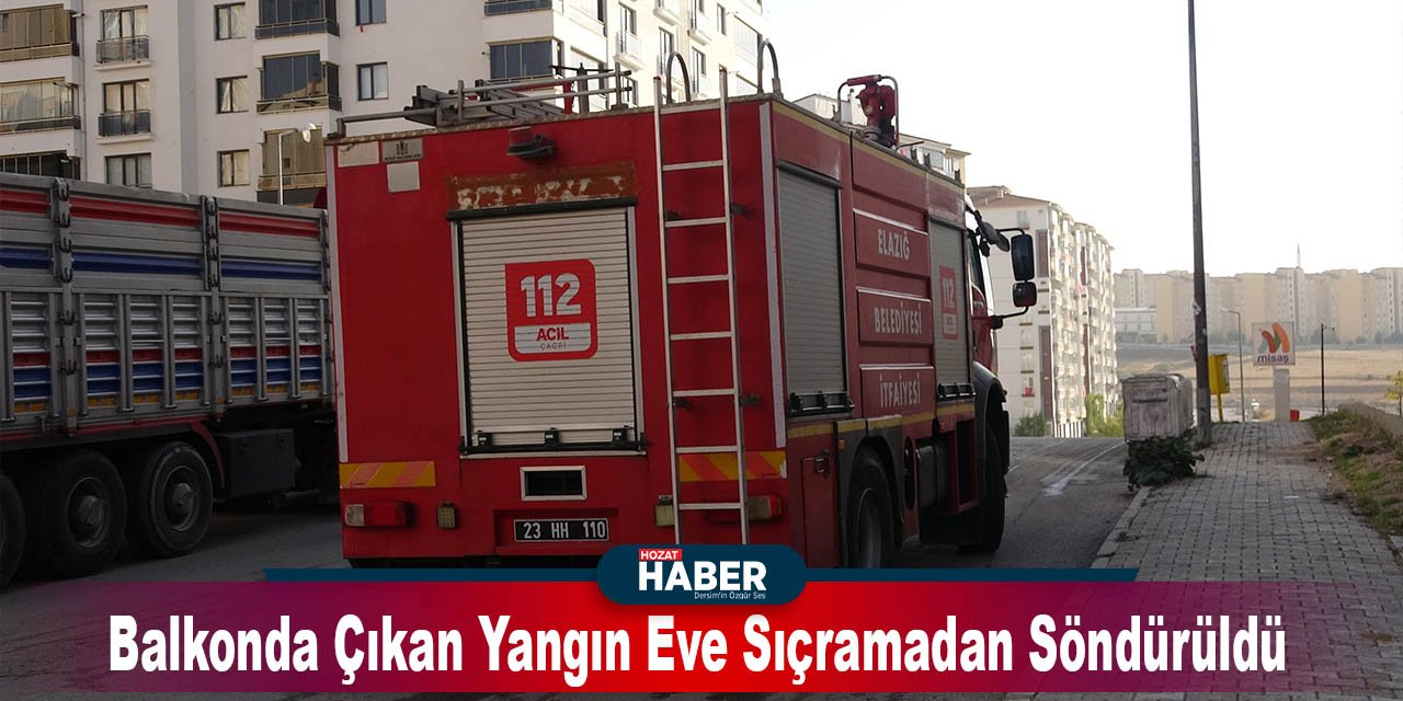 Balkonda Çıkan Yangın Eve Sıçramadan Söndürüldü