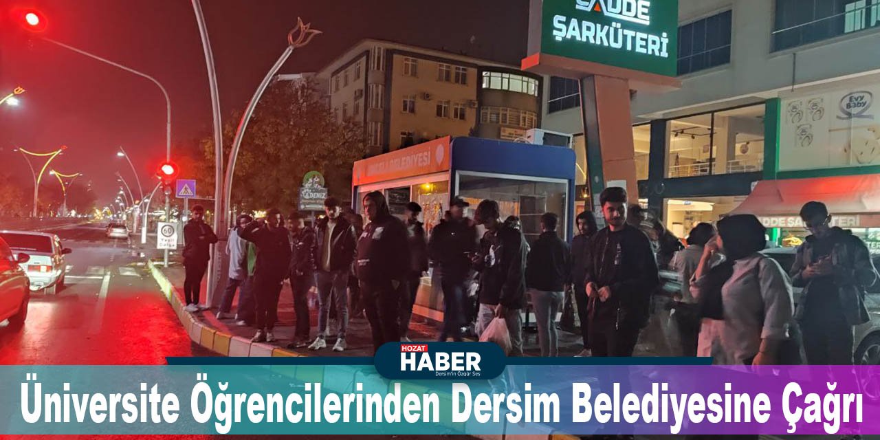 Üniversite Öğrencilerinden Dersim Belediyesine Çağrı