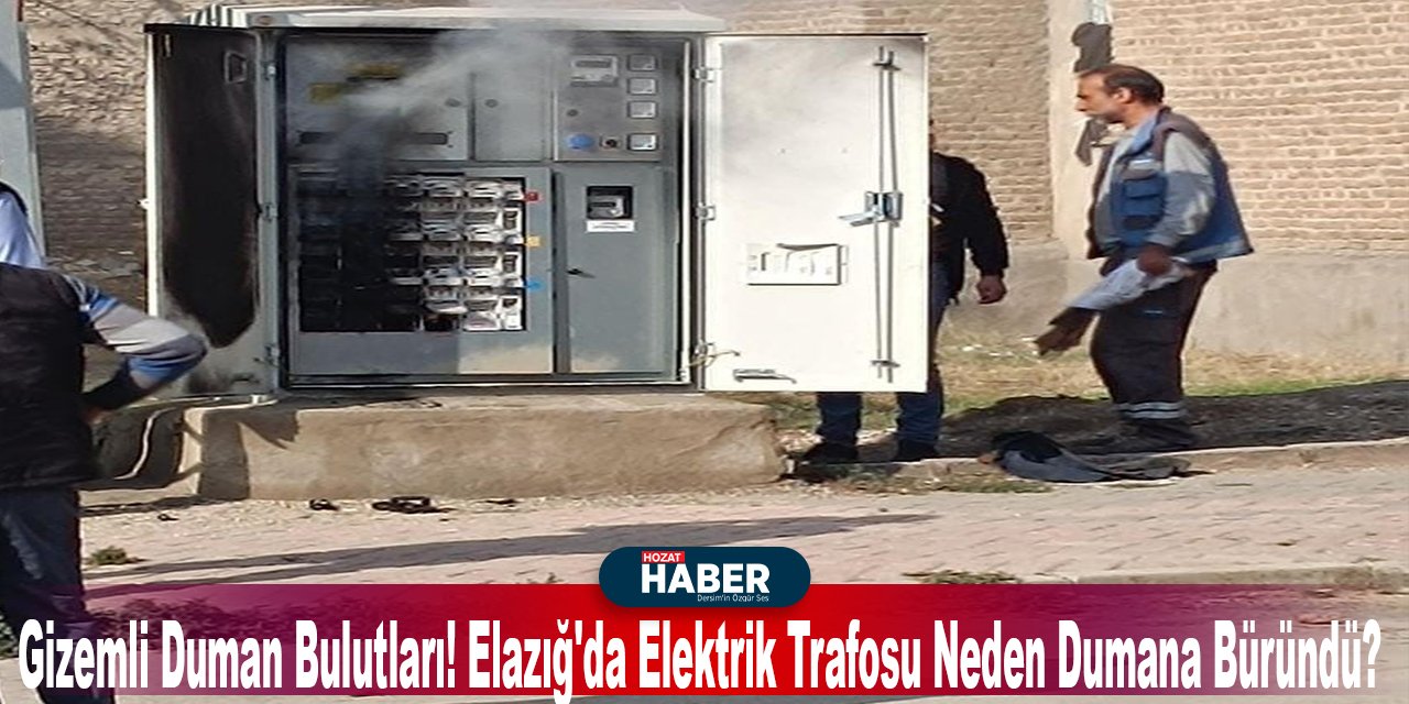 Gizemli Duman Bulutları! Elazığ'da Elektrik Trafosu Neden Dumana Büründü?