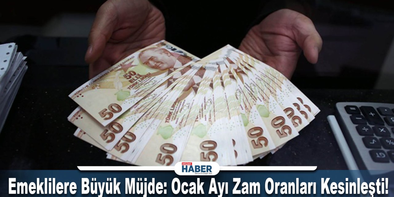 Emeklilere Büyük Müjde: Ocak Ayı Zam Oranları Kesinleşti!