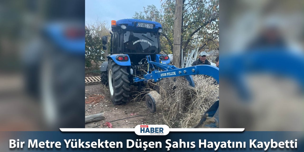 Bir Metre Yüksekten Düşen Şahıs Hayatını Kaybetti