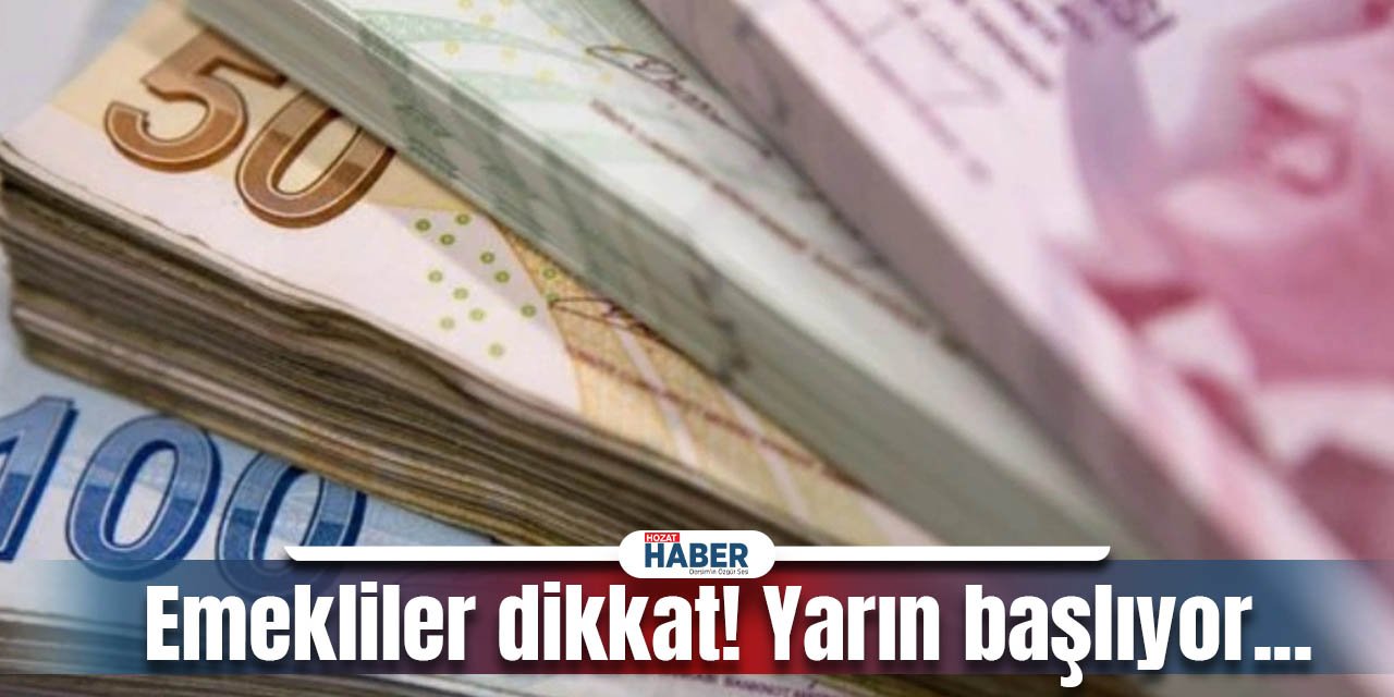 Emekliler dikkat! 5 Bin Lira Ödeme Yarından İtibaren Başlıyor