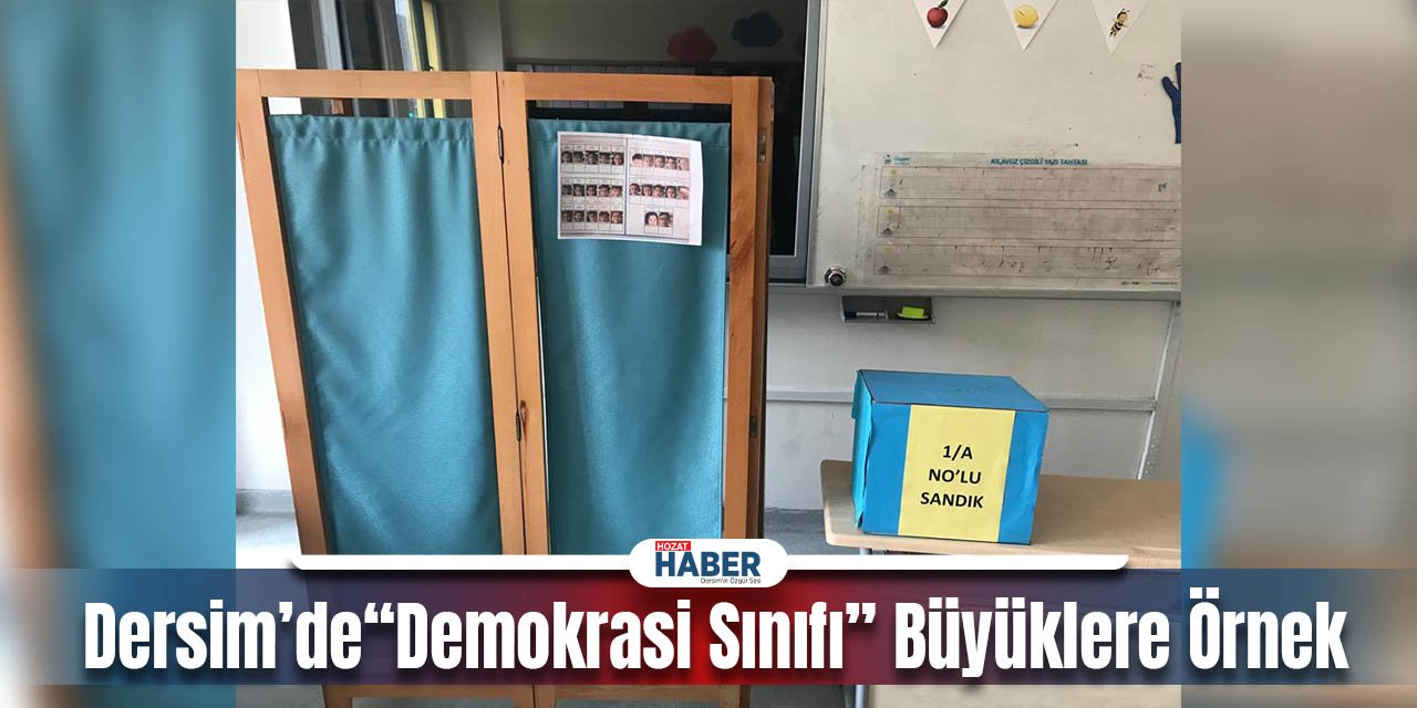 Dersim'de “Demokrasi Sınıfı” Büyüklere Örnek