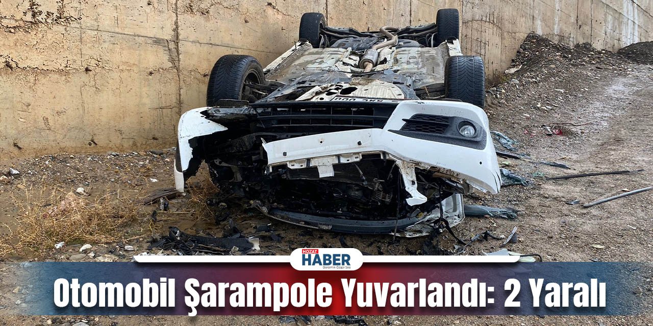 Otomobil  Şarampole Yuvarlandı:Yaralılar Ambulanslarla Hastaneye Taşındı