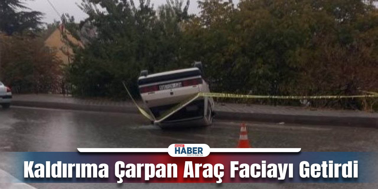 Kaldırıma Çarpan Araç Faciayı Getirdi!