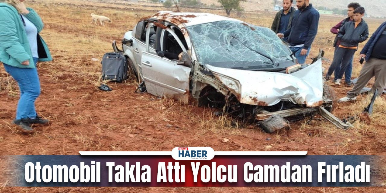 Otomobil Takla Attı:Yolcu Camdan Fırladı