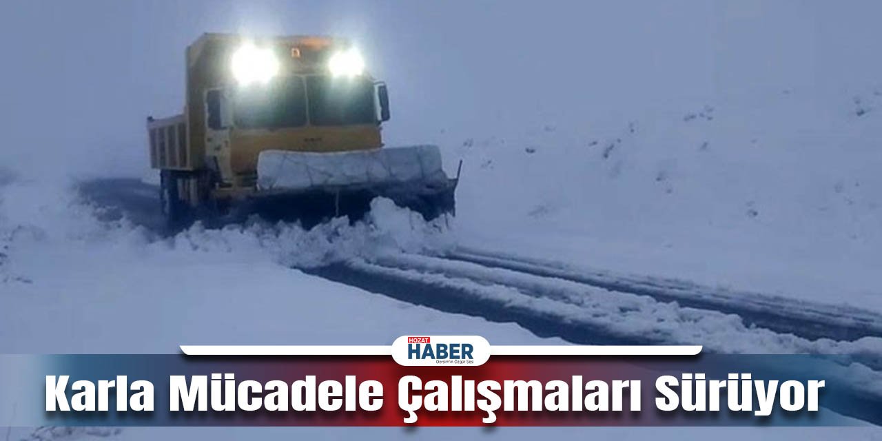 İl Özel İdaresi Ekipleri Köy Yollarını Açma Çabasında Mücadele Ediyor