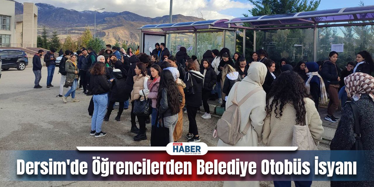 Dersim'de Öğrencilerden Belediye Otobüsü Ve Minibüs  İsyanı