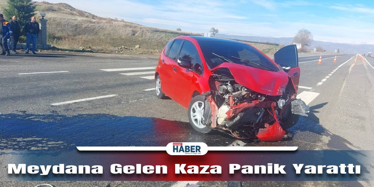 Trafik Faciası  Otomobiller Kaza Yaptı