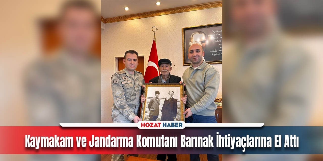 Muhtarlık Görevinin Ardından Baraka'da Yaşayan Mustafa Kurucan'a Kaymakam ve Jandarma Komutanından Destek