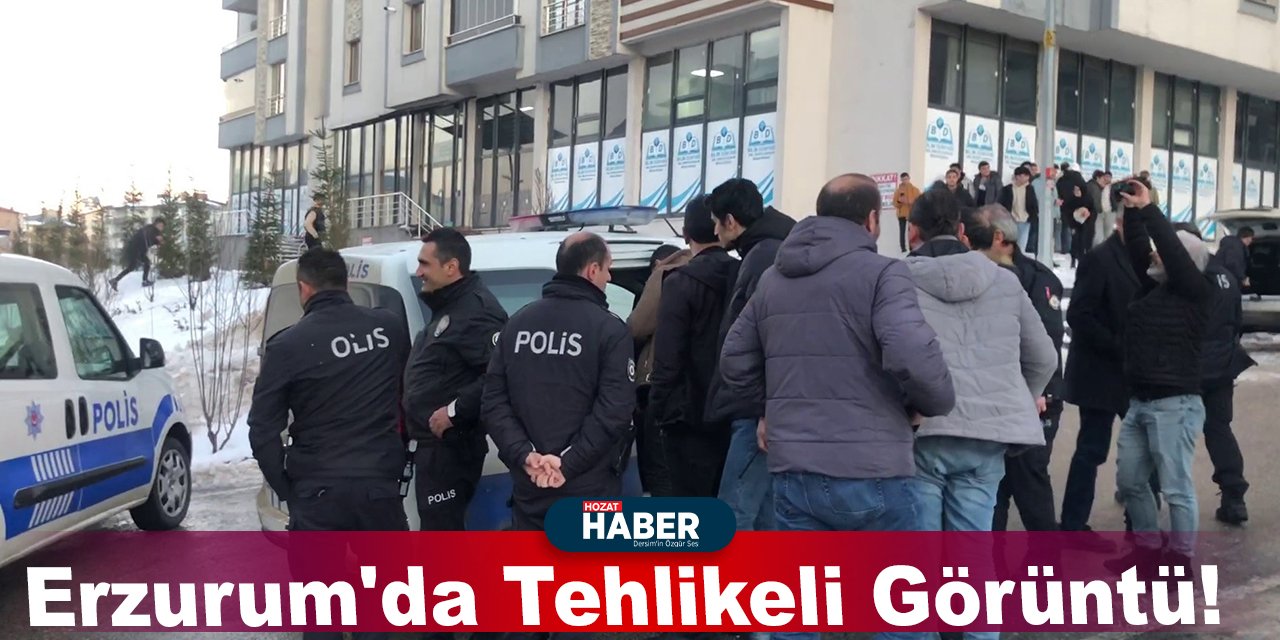 Erzurum'da Tehlikeli Görüntü!