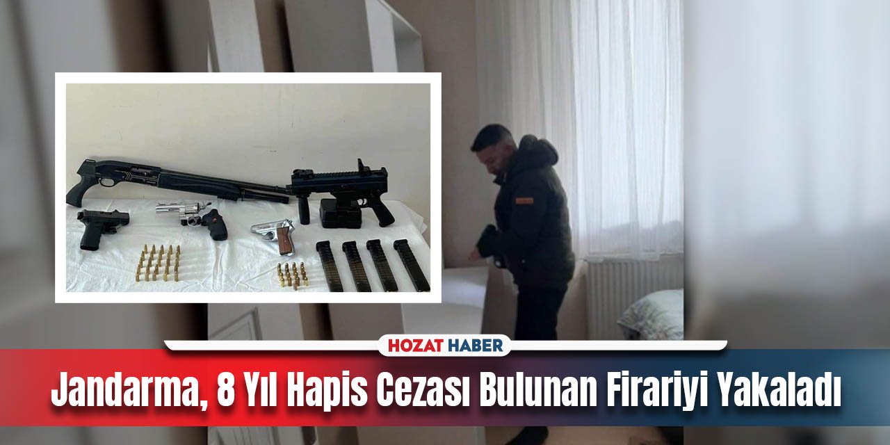 Jandarma, 8 Yıl Hapis Cezası Bulunan Firariyi Yakaladı