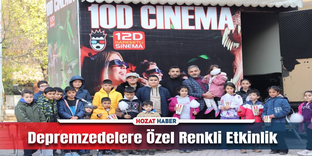 Depremzedeler 10 D Sinema Gösterimi ve Eğlenceli Oyunlar Getirildi