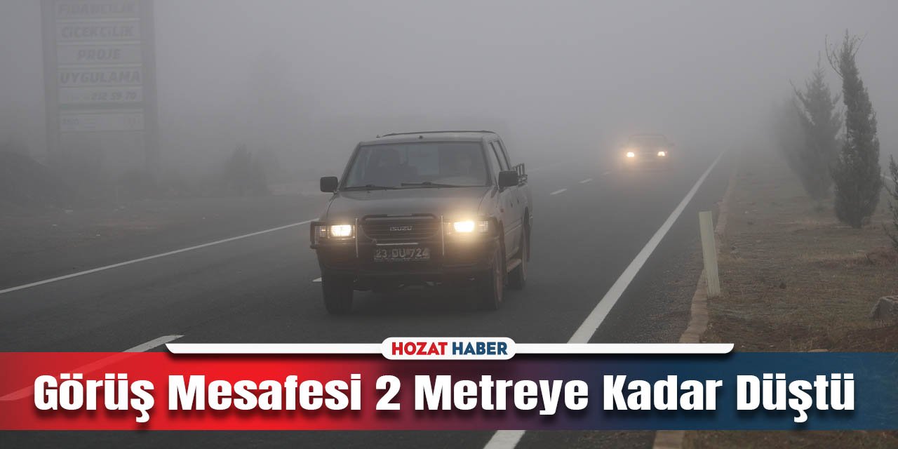 Görüş Mesafesi 2 Metreye Düştü: Sis Trafik Akışını Yavaşlattı