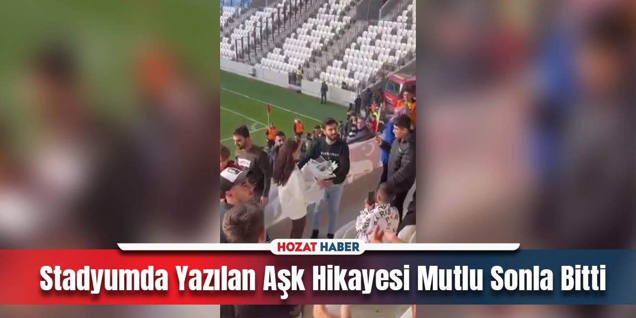 Tribünde Evlenme Teklifiyle Mutlu Sona Ulaştı