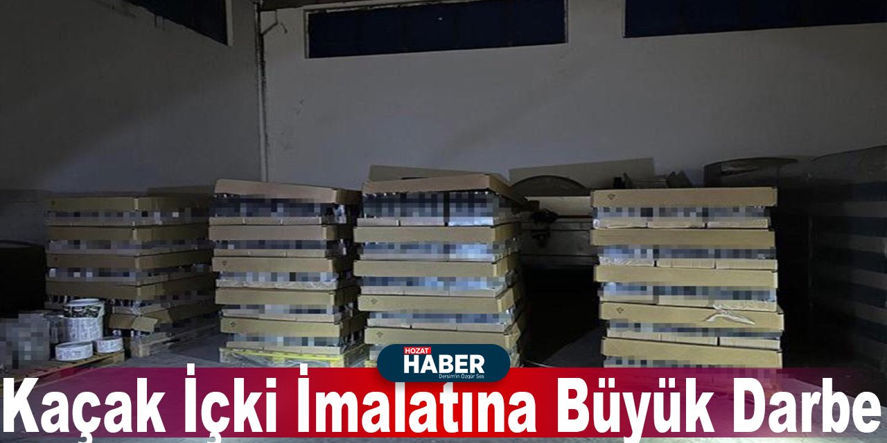 Kaçak İçki İmalatına Büyük Darbe