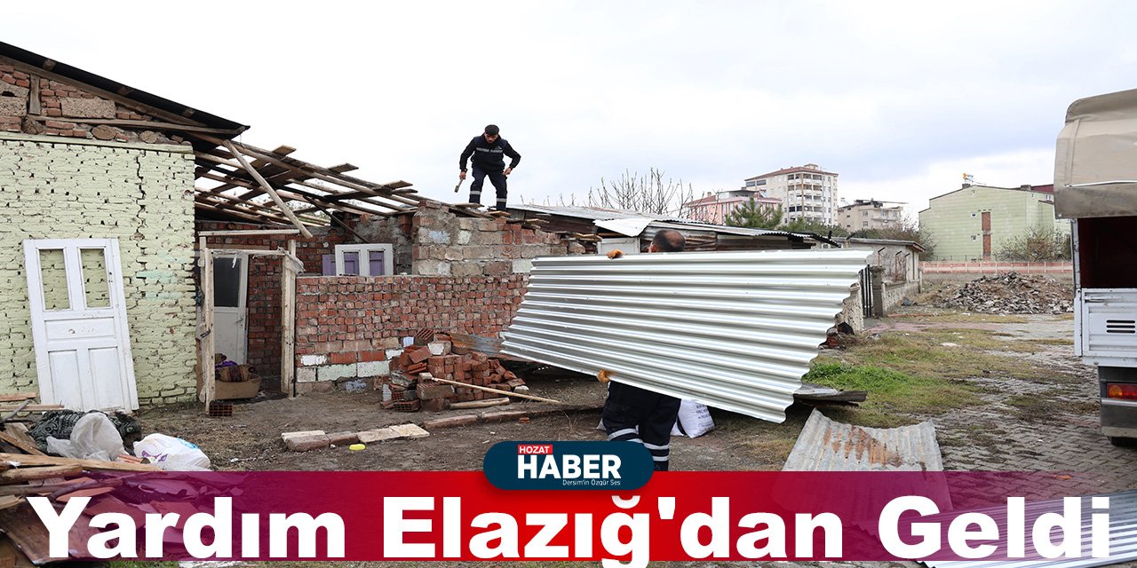 Yardım Elazığ'dan Geldi